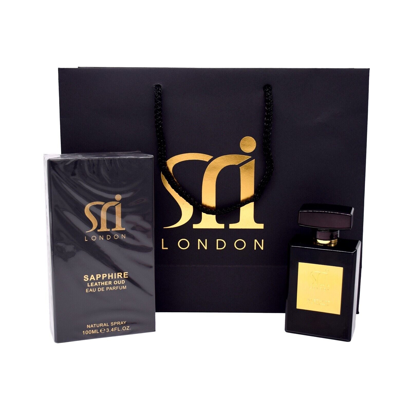Sri London Sapphire Leather Oud Eau De Parfum for Men Fragrance Spray 100ML
