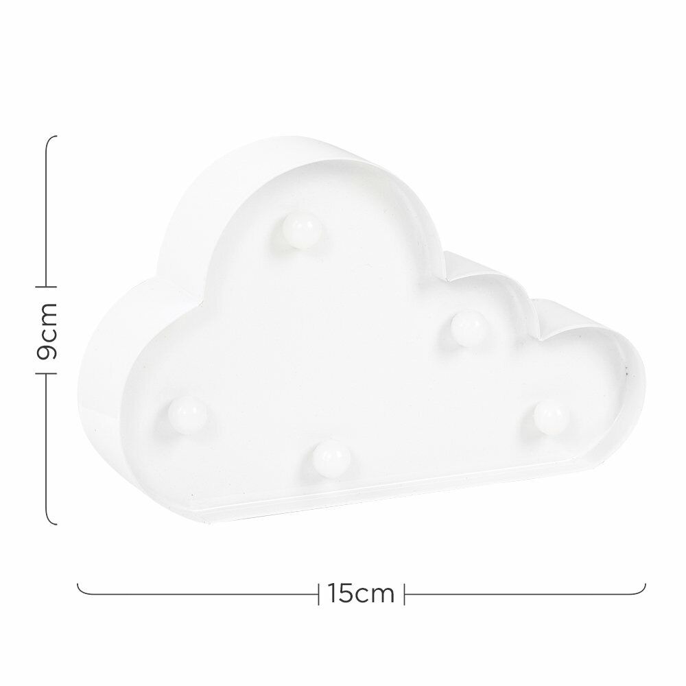 Modern LED Battery Operated White Cloud Shaped Decorative Light