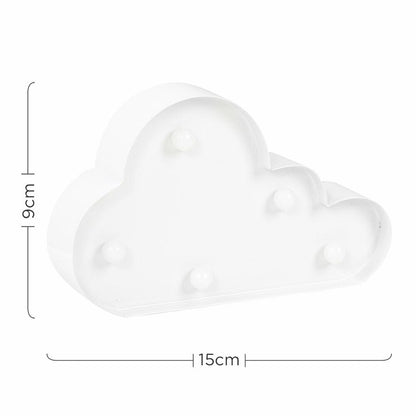 Modern LED Battery Operated White Cloud Shaped Decorative Light