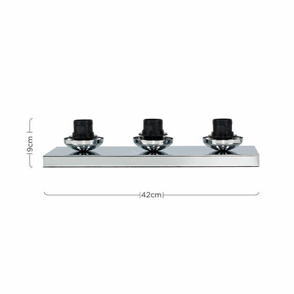 Modern Touch Dimmer Bedside Table Lamp Base in a Silver Chrome Finish