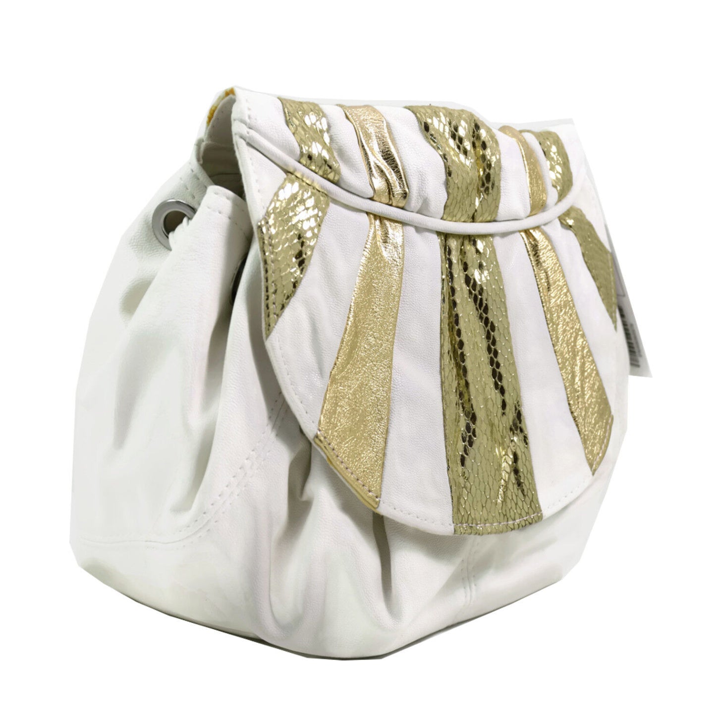 Faith Jeanette Ivory & Gold Womens Designer Handbag Ladies Shoulder Handbags