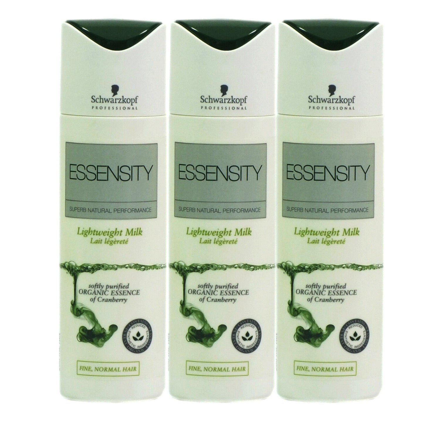 3x Schwarzkopf Essensity Lightweight Milk Fine Normal Hair 200ml