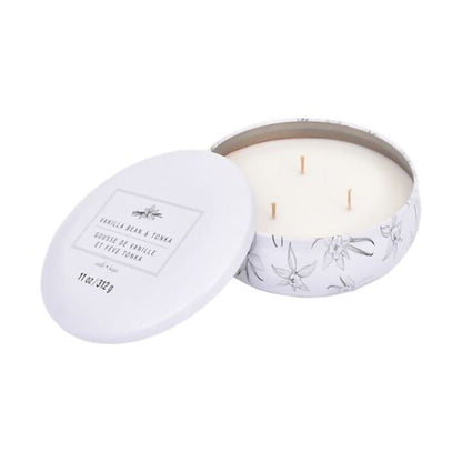 Ashland Home Fragrance 3-wick Tin Candles - Vanilla Bean & Tonka 312g