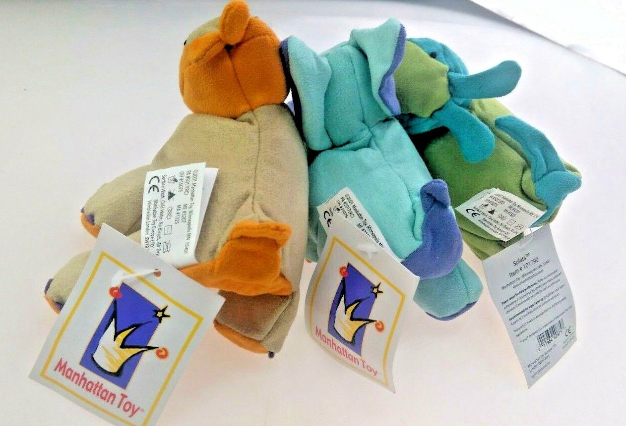 Manhattan Toy Mini Animals Splats Toss Toys (Set of 6 2 OF EACH )