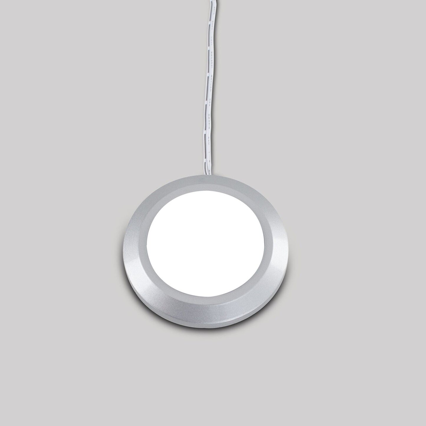 2w LED Silver Frosted Flush Round Ceiling Downlight Caravan/Campervan 12v 6500K