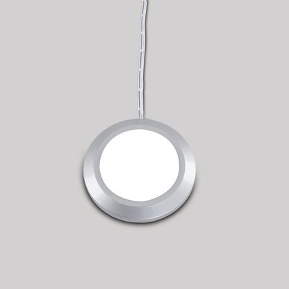2w LED Silver Frosted Flush Round Ceiling Downlight Caravan/Campervan 12v 6500K