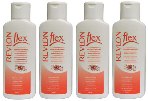 4x REVLON FLEX PROTECTIVE CONDITIONER 400ML NEW