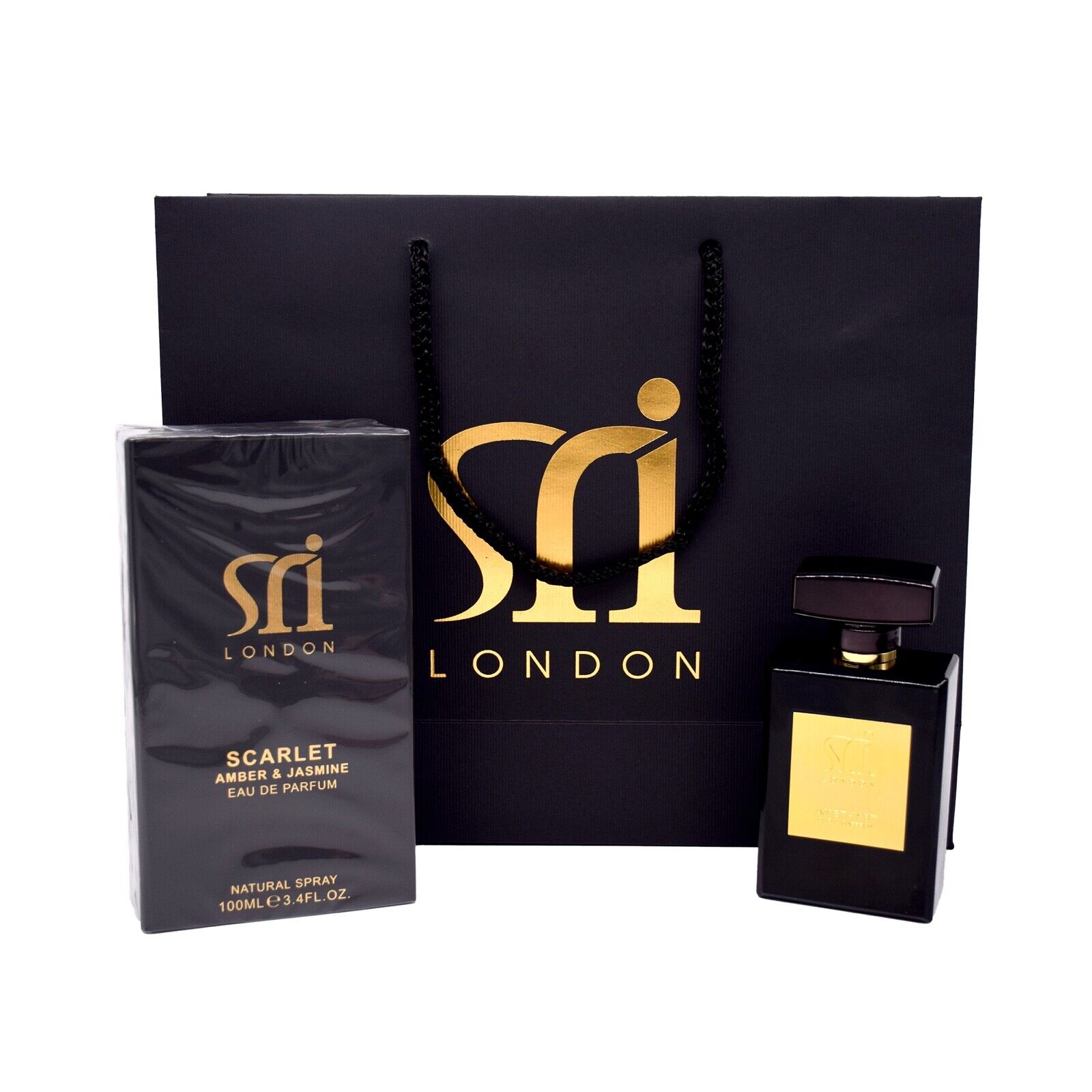 Sri London Scarlet Amber & Jasmine Fragrance Eau De Parfum for Men 100ML Spray