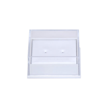 20x Clear Lid Earring Display Boxes Plain Pad 41 x 35 x 21 mm