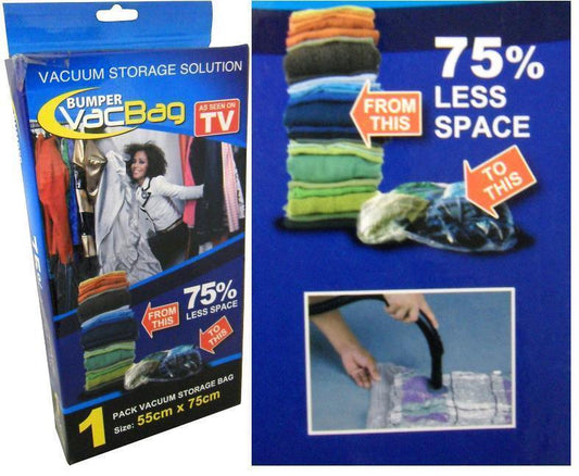 Bumper VacBag (Vacuum Storage Solution) Size: 55cm x 75cm