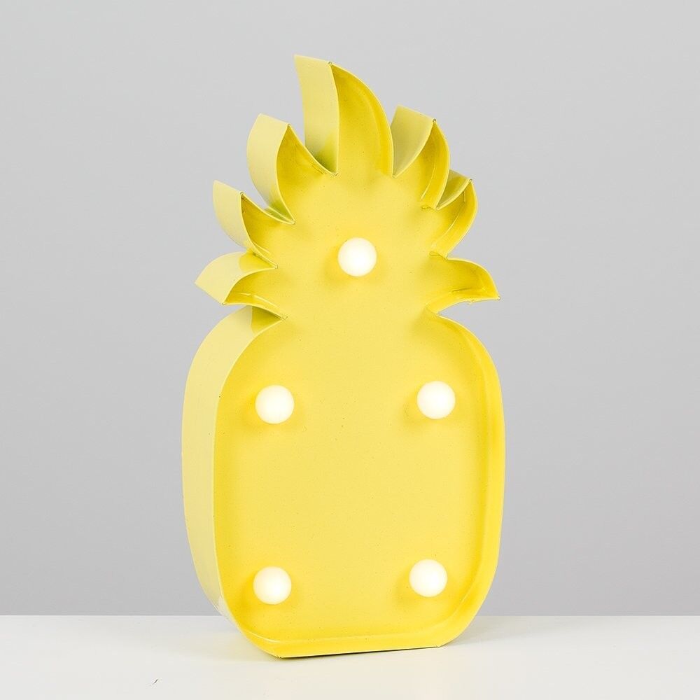 Modern LED Battery Operated Yellow Pineapple Shaped Decorative Light