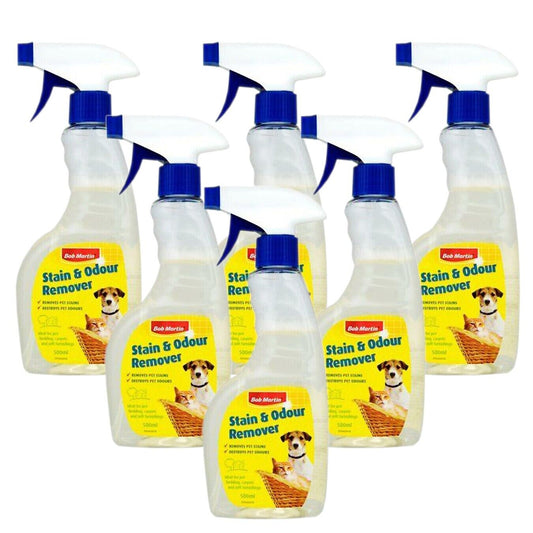 6x Bob Martin Pet Stain & Odour Remover 500ml