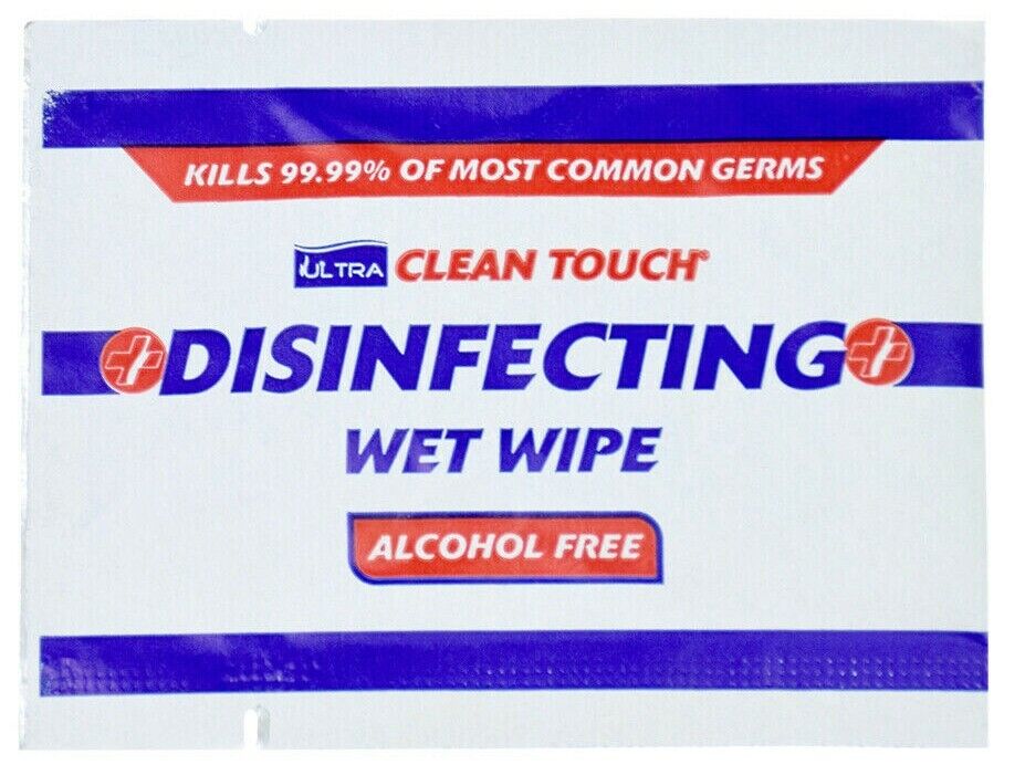 50 x Antibac Hand Surface Sanitiser Cleaner Wipes Kills 99.9% SINGLE WIPES