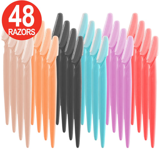 48x Eyebrow Razor Set Dermaplanning Remover Brow Razor Shaver Face Razors