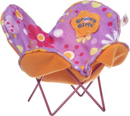 Groovy Girls Butterfly Chair Brand New Floral Pink Purple Girls Chair