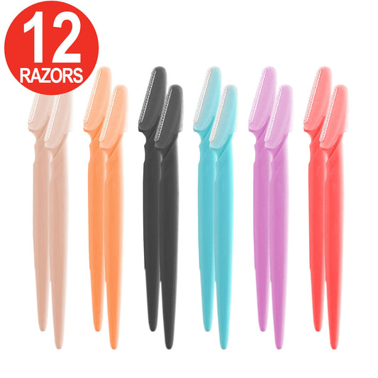 12x Eyebrow Razor Set Dermaplanning Remover Brow Razor Shaver Face Razors