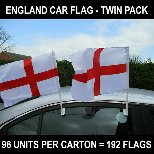192x St Georges England Car Flags Football Rugby Olympics Sport WHOLESALE JOBLOT