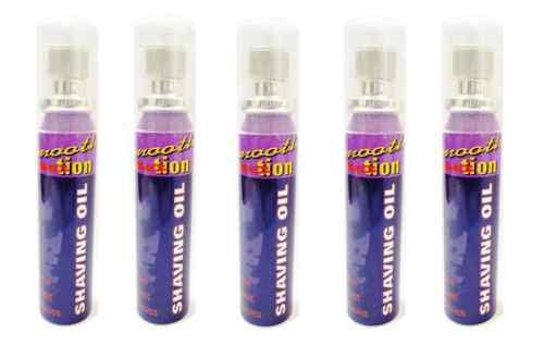 5x Smooth Action Shaving Oil For Men NEW (25ml)