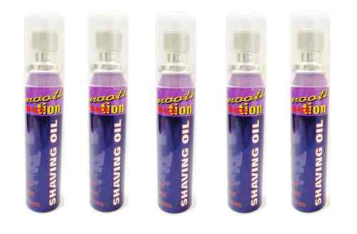 5x Smooth Action Shaving Oil For Men NEW (25ml)