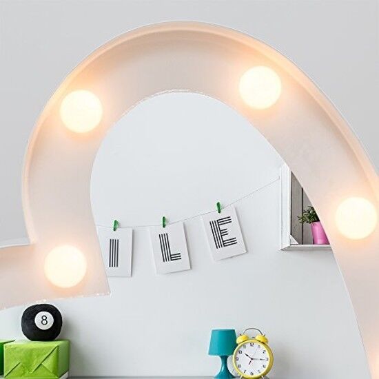Modern Decorative LED Battery Operated Illuminated Heart Design Mirror Light