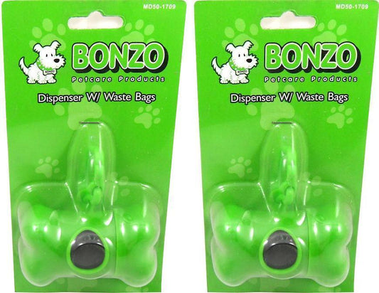 2x Bonzo dispenser Waste Bags For Dogs
