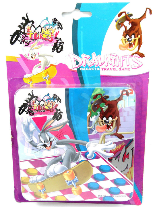 Looney Tunes Travel DRAUGHTS Magnetic Board Game