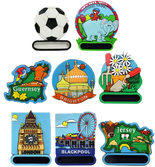 8x 3D Fridge Magnets – UK Various Scenes and Popular Places Mix (1 Each)