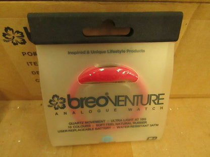 50x Breo VENTURE Analogue Strap Watch in Rubine Red (Size Medium 17m) Joblot
