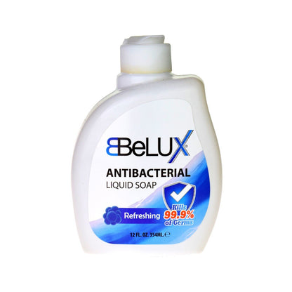 12 PACK BELUX Hand Wash MINT & REFRESHING Liquid Soap ANTI-BACTERIA 354ml 1 PUMP
