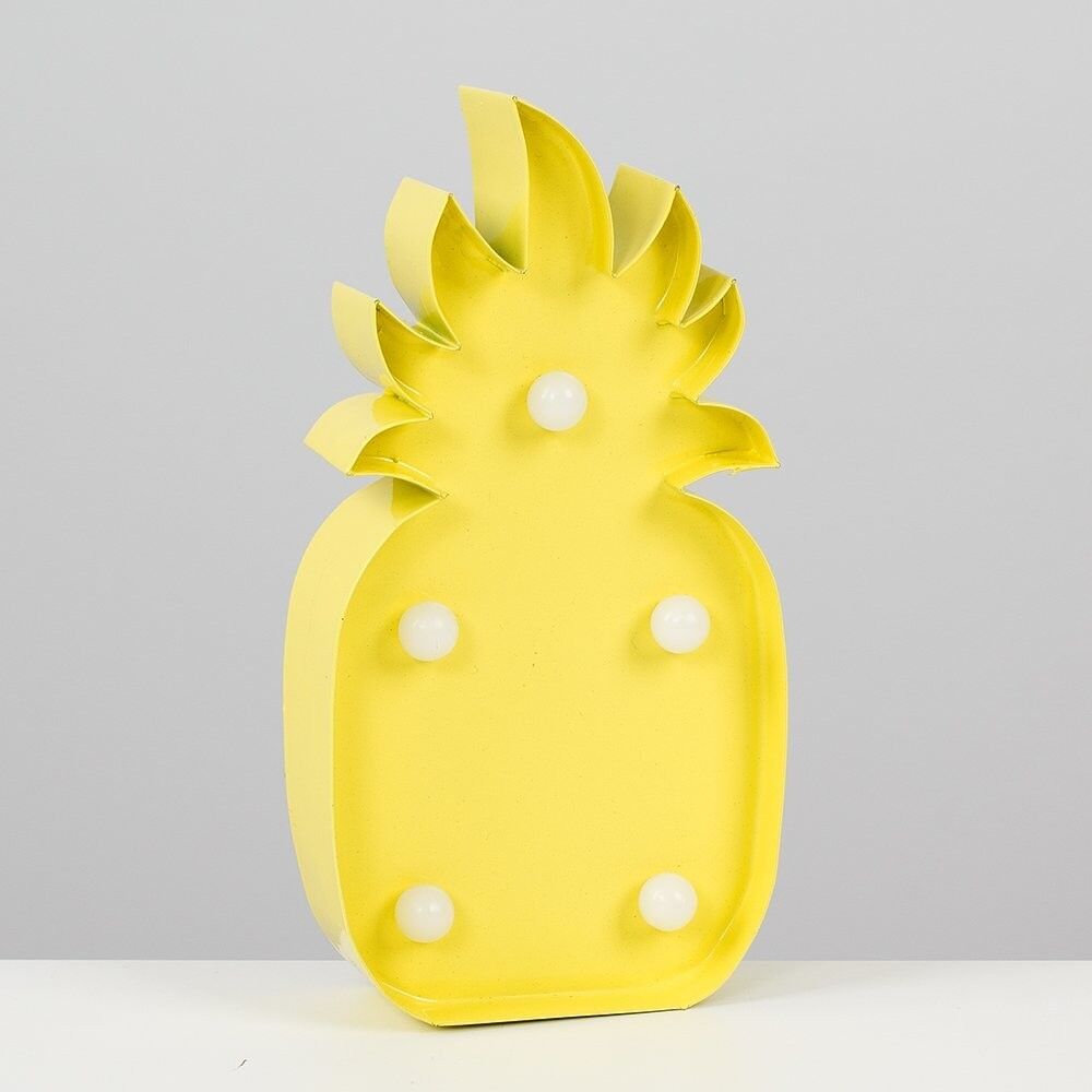 Modern LED Battery Operated Yellow Pineapple Shaped Decorative Light