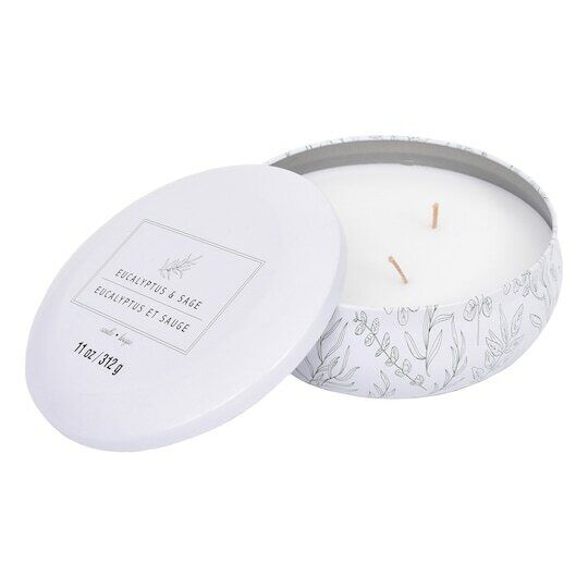 Ashland Home Fragrance 3-wick Tin Candles - Eucalyptus & Sage 312g