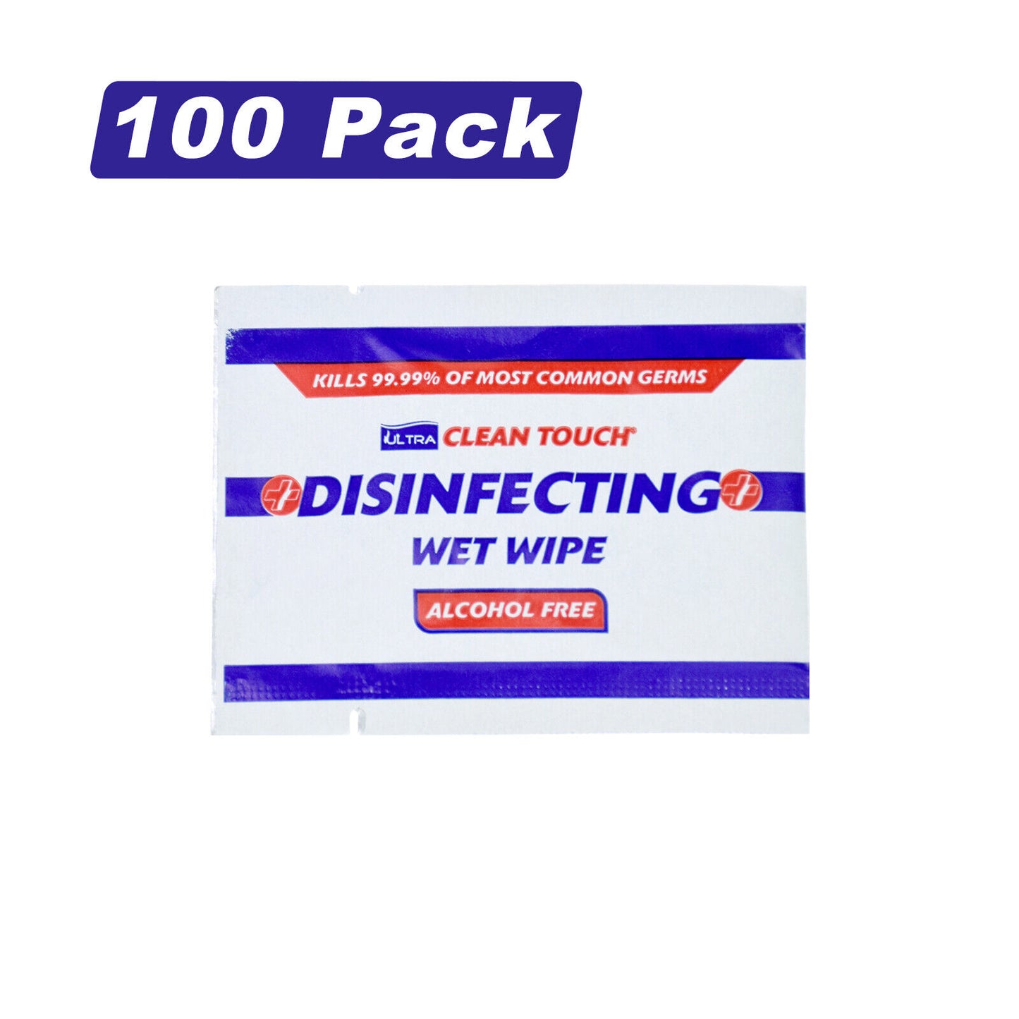 100 x Antibac Hand Surface Sanitiser Cleaner Wipes Kills 99.9% SINGLE WIPES