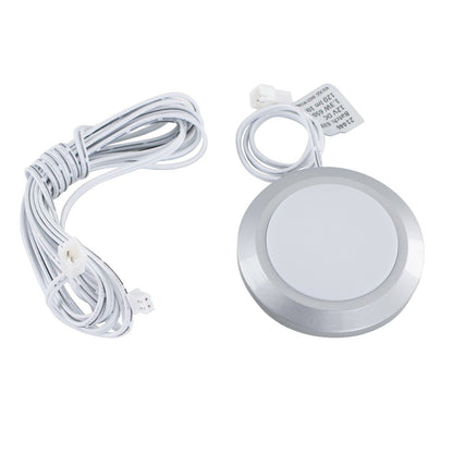 2w LED Silver Frosted Flush Round Ceiling Downlight Caravan/Campervan 12v 6500K