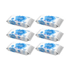 6 PACKS AQUA CLEAN BABY WIPES 99% WATER (72 WIPES P/PACK) BIODEGRADABLE