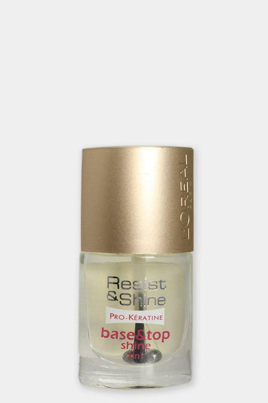 L'Oreal L'oreal Resist and Shine Titanium Nail Polish BASE & TOP SHINE 2IN1 9ml