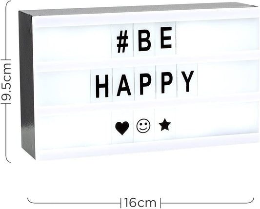 MiniSun Novelty LED Battery Operated Cinematic Message Board Light Up Box