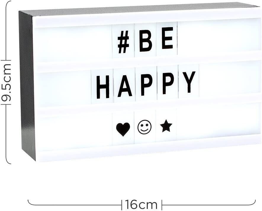 MiniSun Novelty LED Battery Operated Cinematic Message Board Light Up Box