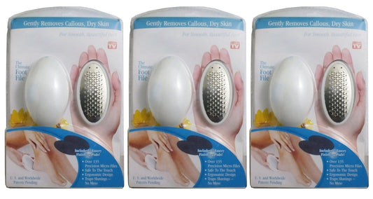3x The Ultimate Foot File for Gently Removes Callous Dry Skin